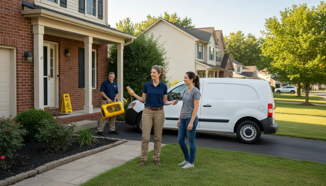 Residential water damage restoration in Frederick, PA